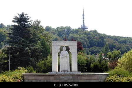 Miskolc - Szent István tér-stock-foto