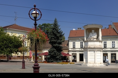 Miskolc - Városház tér-stock-foto