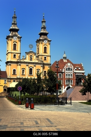 Miskolc - Hősök tere-stock-foto