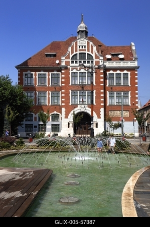 Miskolc - Hősök tere-stock-foto
