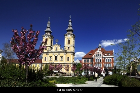 Miskolc - Hősök tere-stock-foto
