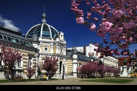 Miskolc - Erzsébet tér-stock-foto