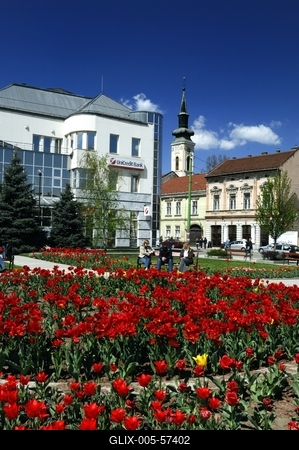 Miskolc - Dísz tér-stock-foto