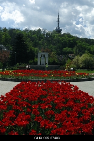 Miskolc - Szent István tér-stock-foto