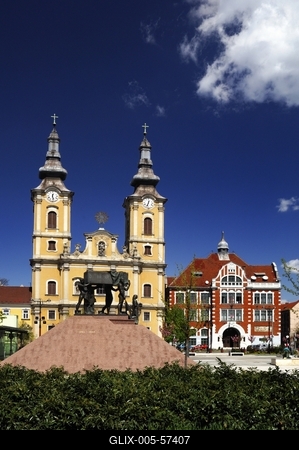 Miskolc - Hősök tere-stock-foto