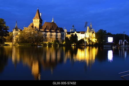 Budapest, Vajdahunyad vára-stock-foto