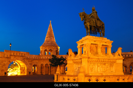 Budapest, Halászbástya-stock-foto