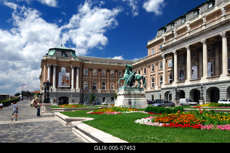 Budapest, Budavári Palota (Budai Vár)-stock-foto