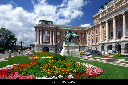 Budapest, Budavári Palota (Budai Vár)-stock-foto