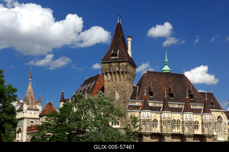 Budapest, Vajdahunyad vára-stock-foto