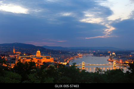 Budapesti panoráma-stock-foto