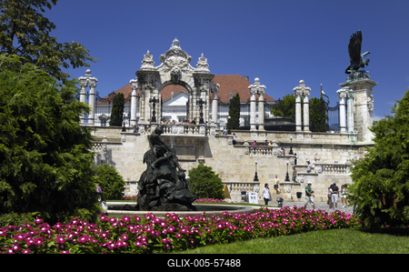Budapest, Budai Vár (Budavári Palota)-stock-foto