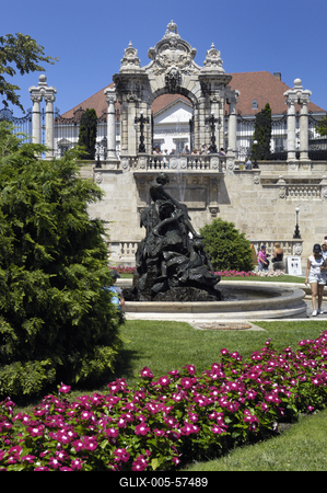 Budapest, Budai Vár (Budavári Palota)-stock-foto