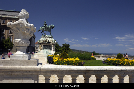 Budapest, Budai Vár (Budavári Palota)-stock-foto