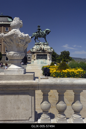 Budapest, Budai Vár (Budavári Palota)-stock-foto