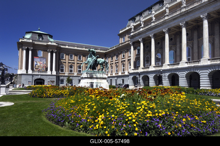 Budapest, Budavári Palota (Budai Vár)-stock-foto