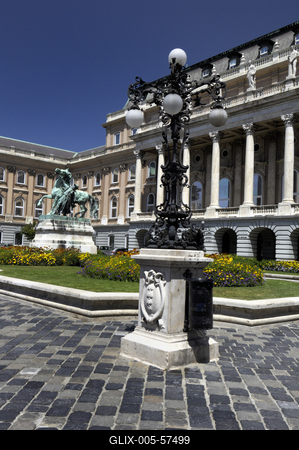 Budapest, Budavári Palota (Budai Vár)-stock-foto