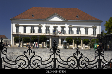 Budapest, Sándor-palota-stock-foto