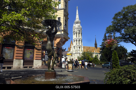 Budapest, Mátyás-templom-stock-foto