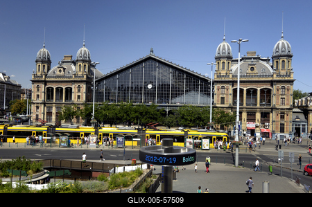 Budapest, Nyugati pályaudvar-stock-foto