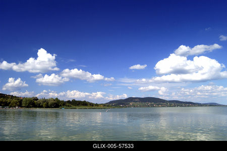 A Balaton és Badacsony melleti tanúhegyek-stock-foto