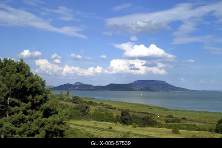 Badacsonyi panoráma-stock-foto