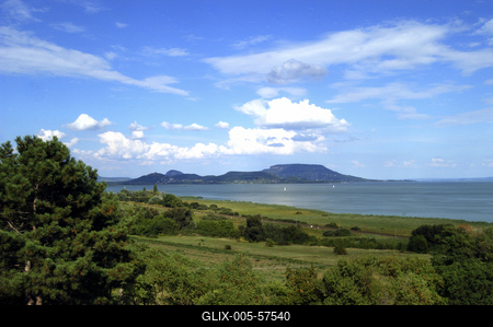 Badacsonyi panoráma-stock-foto