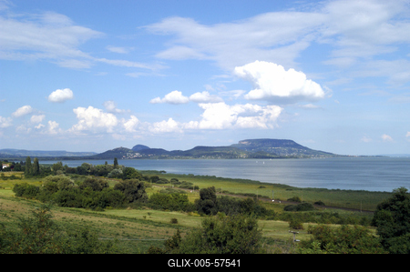 Badacsonyi panoráma-stock-foto