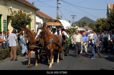 Szüreti felvonulás Badacsonyban-stock-foto