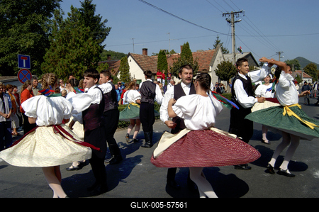 Szüreti felvonulás Badacsonyban-stock-foto