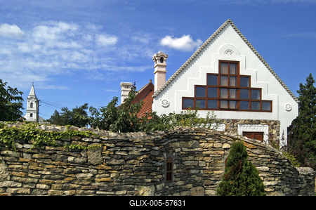 Felújított balatonfelvidéki ház Aszófőn.-stock-foto