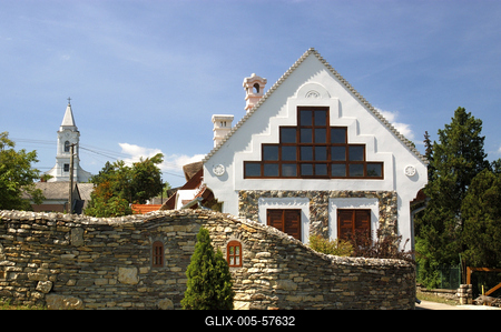 Felújított balatonfelvidéki ház Aszófőn.-stock-foto