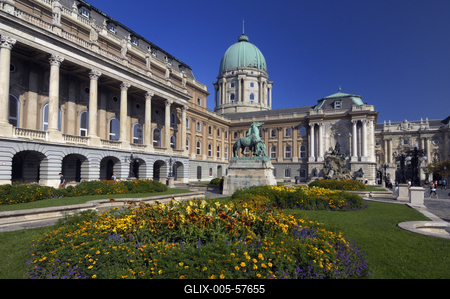 Budapest, Budai Vár (Budavári Palota)-stock-foto