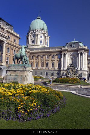 Budapest, Budai Vár (Budavári Palota)-stock-foto