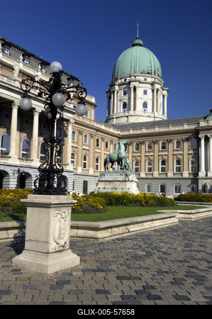 Budapest, Budai Vár (Budavári Palota)-stock-foto