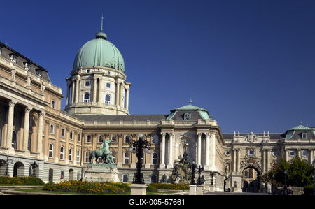 Budapest, Budai Vár (Budavári Palota)-stock-foto