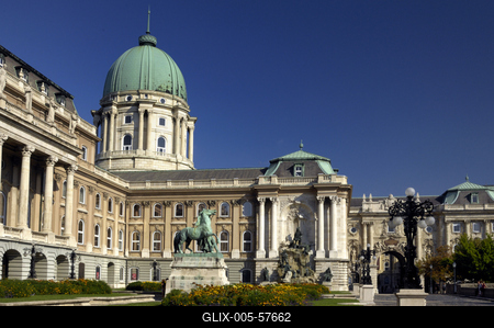 Budapest, Budai Vár (Budavári Palota)-stock-foto