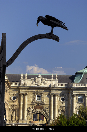 Budapest, Budai Vár (Budavári Palota)-stock-foto