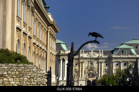 Budapest, Budai Vár (Budavári Palota)-stock-foto
