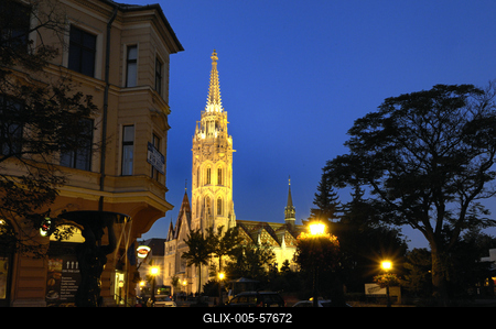 Budapest, Mátyás-templom-stock-foto