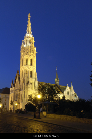 Budapest, Mátyás-templom-stock-foto