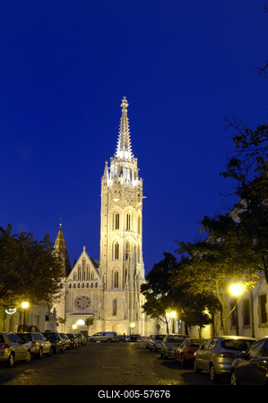 Budapest, Mátyás-templom-stock-foto