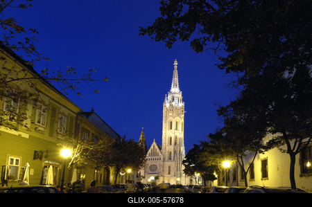Budapest, Mátyás-templom-stock-foto