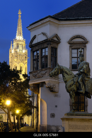 Budapest, Mátyás-templom-stock-foto