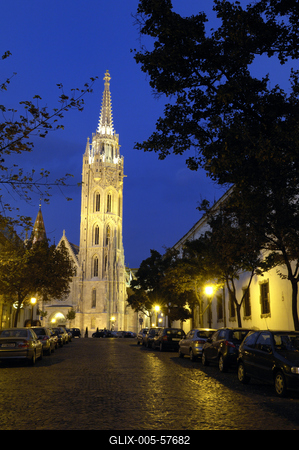 Budapest, Mátyás-templom-stock-foto