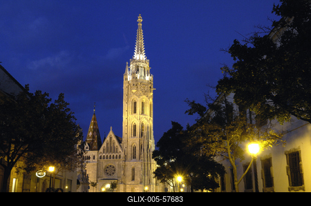 Budapest, Mátyás-templom-stock-foto
