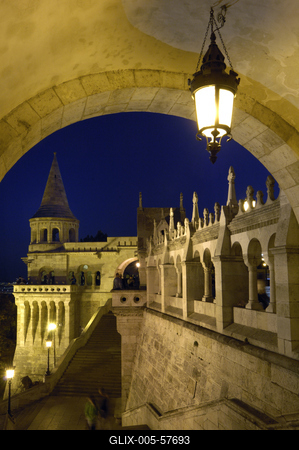 Budapest, Halászbástya-stock-foto
