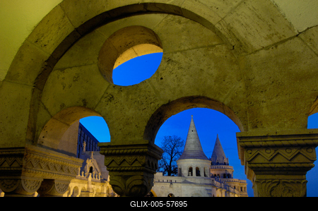 Budapest, Halászbástya-stock-foto