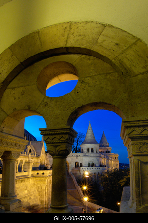 Budapest, Halászbástya-stock-foto