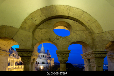 Budapest, Halászbástya-stock-foto